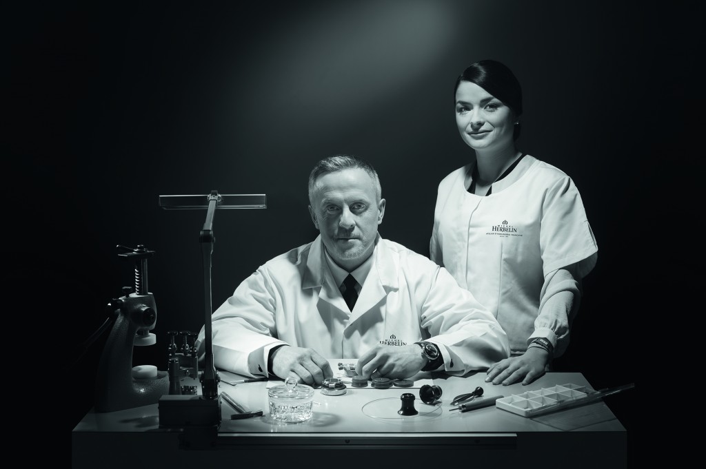 Charlotte and Bruno Watchmakers from the Michel Herbelin studio